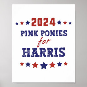 Affiche Ponies Pour Kamala-harris 2024