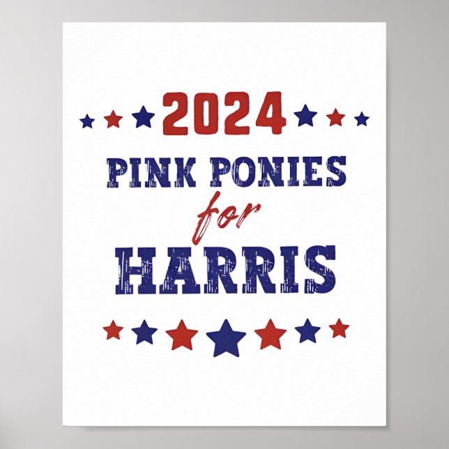 Affiche Ponies Pour Kamala-harris 2024 (Devant)