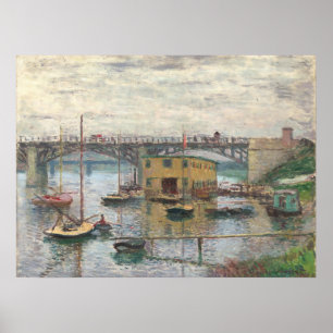 Affiche Pont à Argenteuil - Claude Monet Fine Art
