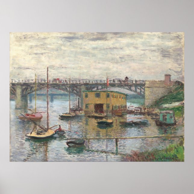 Affiche Pont à Argenteuil - Claude Monet Fine Art (Devant)