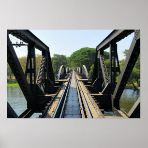 Affiche Pont à travers la rivière Kwai sur le chemin de fe
