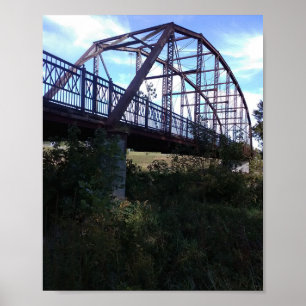 Affiche Pont à Tréteaux de Chemin de Fer