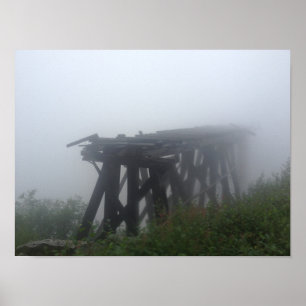 Affiche Pont abandonné au-dessus du goulet des chevaux mor