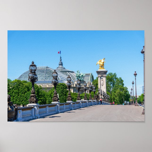 Affiche Pont Alexandre III et Grand Palais, Paris, France (Devant)