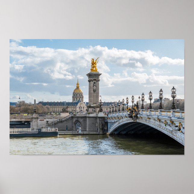 Affiche Pont Alexandre III - Paris (Devant)