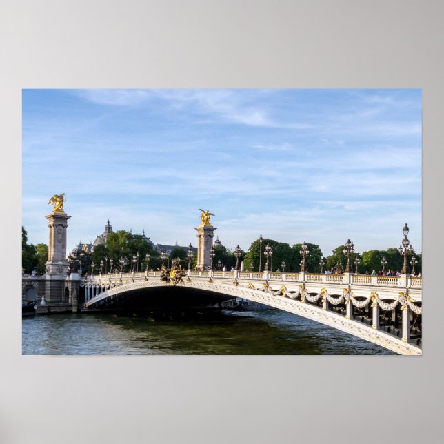 Affiche Pont Alexandre III sur la Seine - Paris, France (Devant)