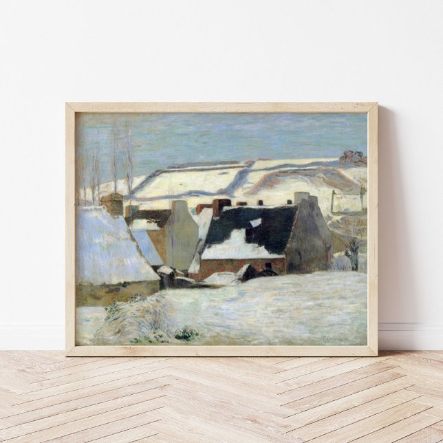 Affiche Pont-Aven sous la neige | Paul Gauguin (Créateur téléchargé)