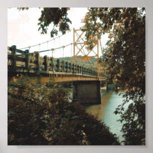 Affiche pont beaver en eurêka springs