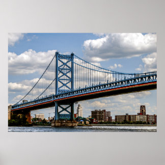 Affiche Pont Benjamin-Franklin, Philadelphie, PA