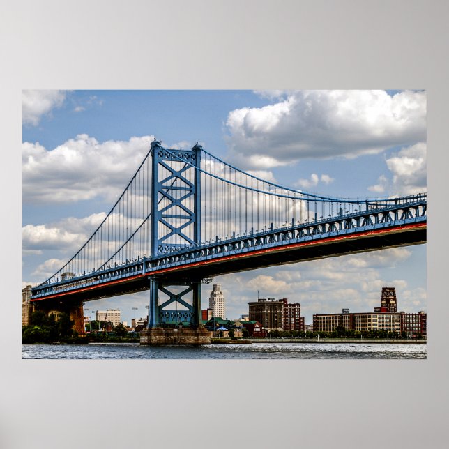 Affiche Pont Benjamin-Franklin, Philadelphie, PA (Devant)