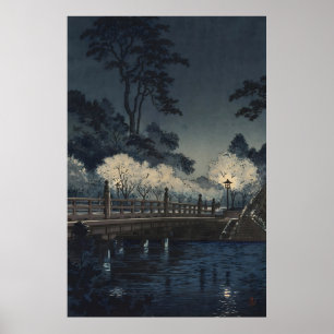 Affiche Pont Benkei 1933 par Tsuchiya Koitsu