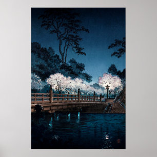 Affiche Pont Benkei par Tsuchiya Koitsu