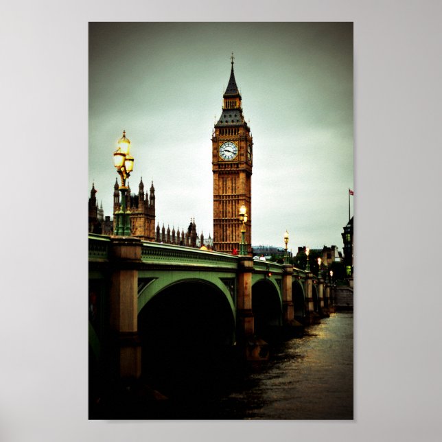 Affiche Pont Big Ben Queen Elizabeth Tower Westminster (Devant)