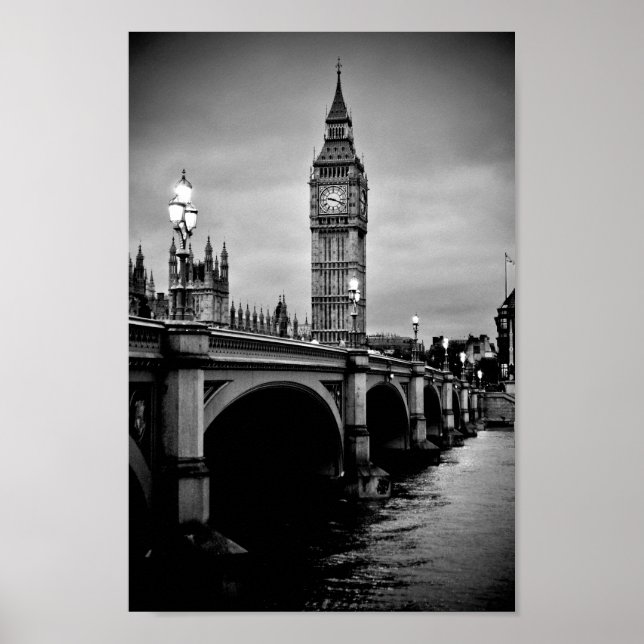 Affiche Pont Big Ben Queen Elizabeth Tower Westminster (Devant)