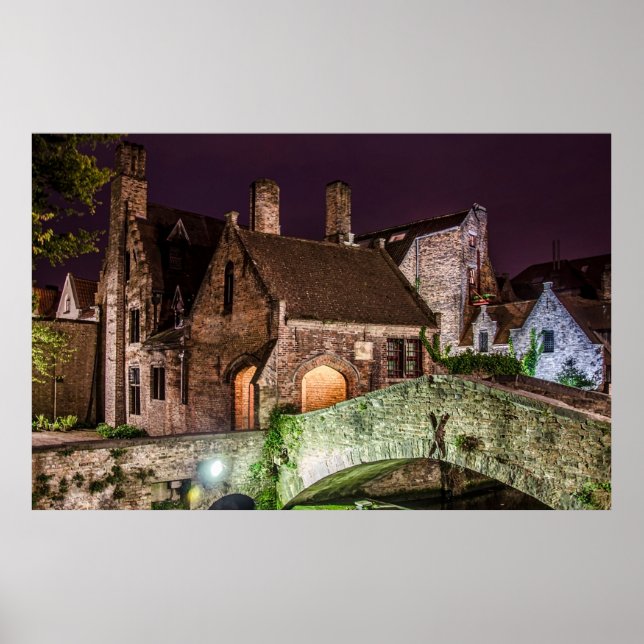 Affiche Pont Bonifacius à Bruges (Devant)