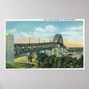 Affiche Pont Bourne sur Cape Cod Canal View