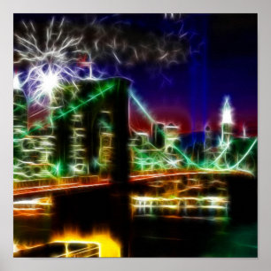 Affiche pont brooklyn