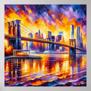 AFFICHE PONT BROOKLYN
