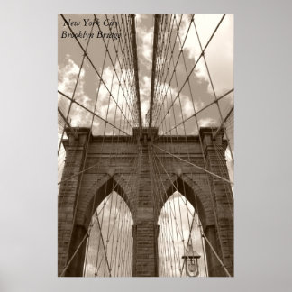 Affiche Pont Brooklyn de New York
