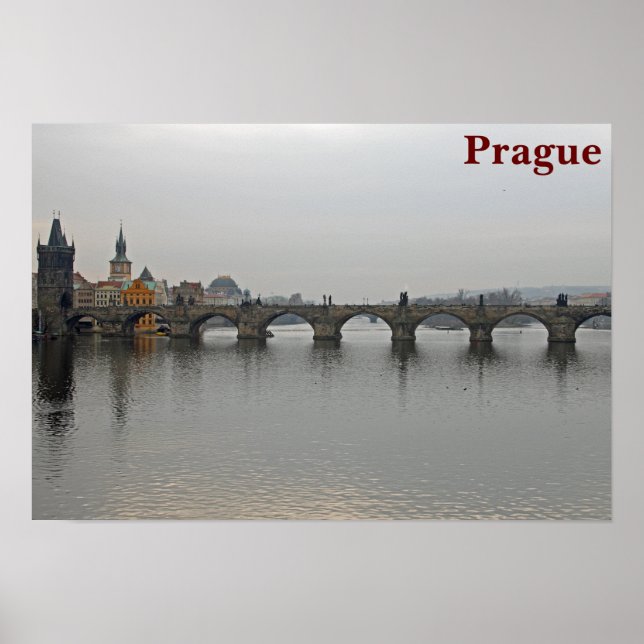 Affiche Pont Charles, Prague (Devant)