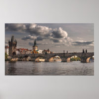 Pont Charles, Prague photographie colorée
