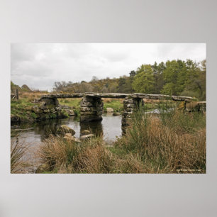 Affiche Pont Clapper Dans Le Parc National Dartmoor