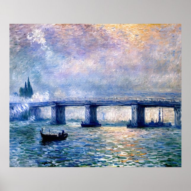 Affiche Pont Claude Monet Charing Cross (1903) (Devant)