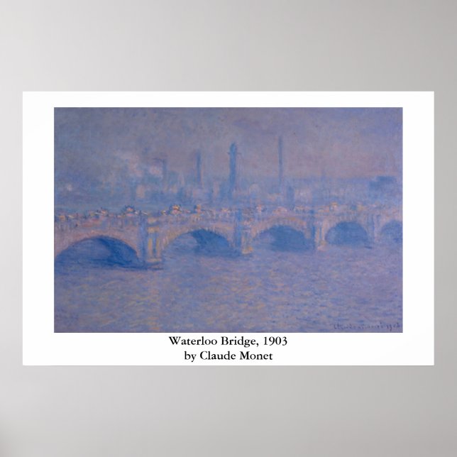 Affiche Pont Claude Monet Waterloo (Devant)