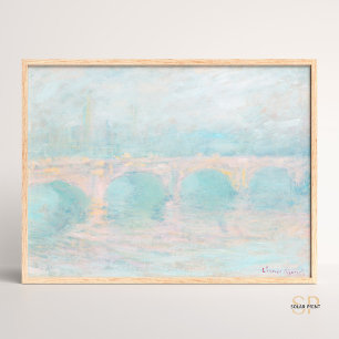 Affiche Pont Claude Monet Waterloo au Sunset Art Imprimer
