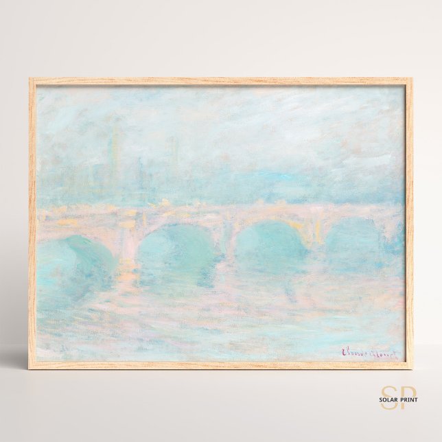 Affiche Pont Claude Monet Waterloo au Sunset Art Imprimer (Créateur téléchargé)