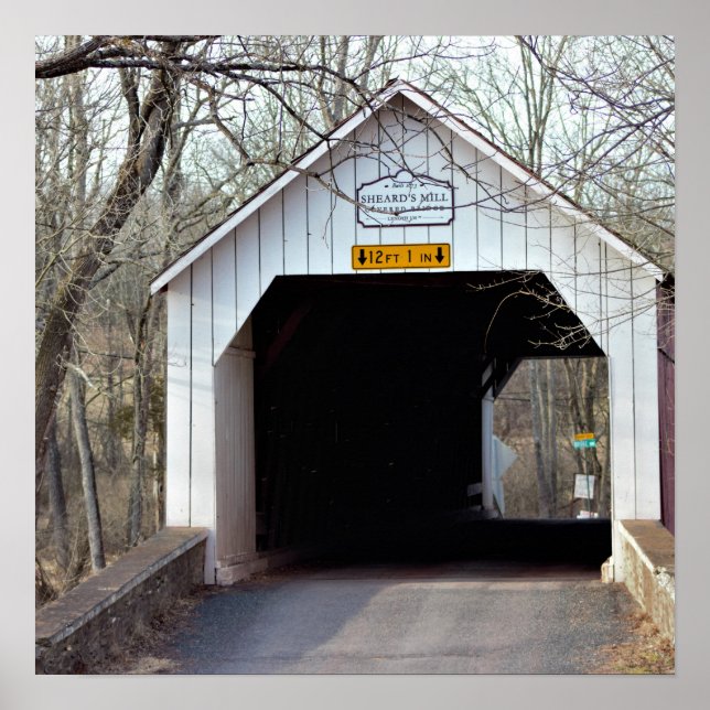 Affiche Pont couvert de Sheard's Mill (Devant)