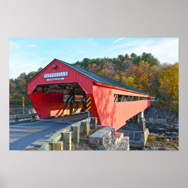 Affiche Pont couvert de Taftsville, Vermont (Devant)