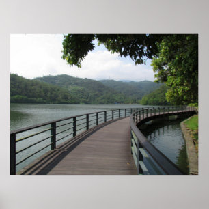 Affiche Pont cyclable sur l'eau
