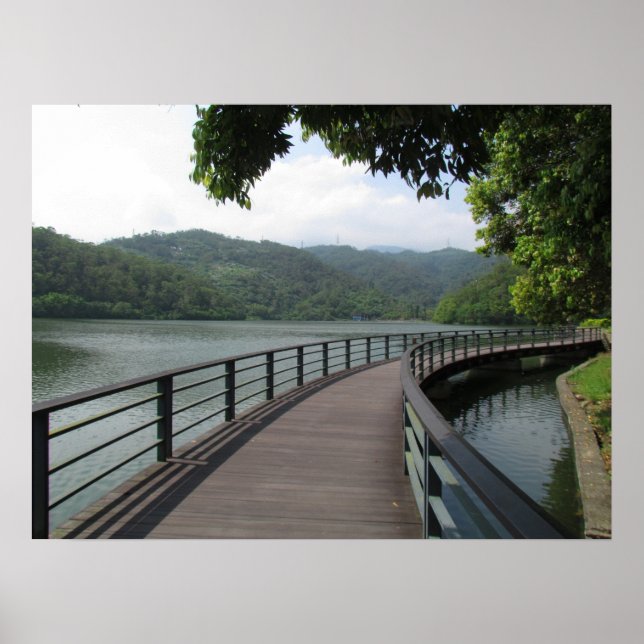 Affiche Pont cyclable sur l'eau (Devant)