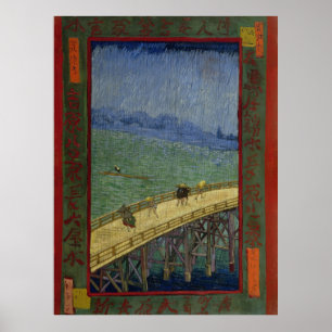 Affiche Pont dans la pluie