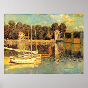 Affiche Pont d'Argenteuil Claude Monet