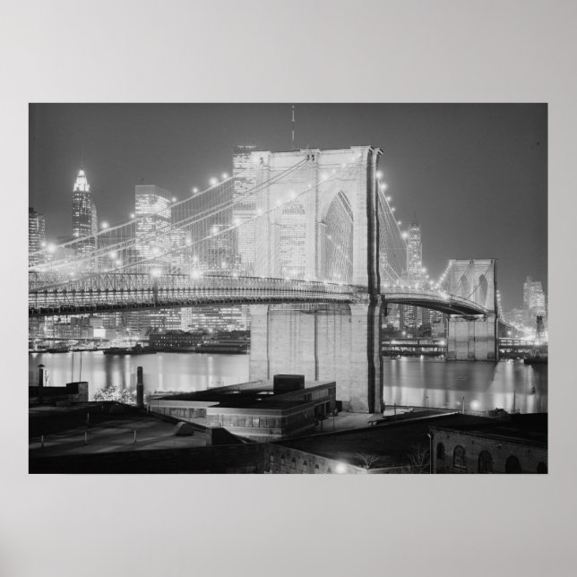 Affiche pont de Brooklyn (Devant)