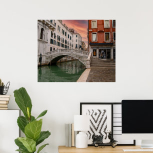 Affiche Pont de Canonica Venise Italie