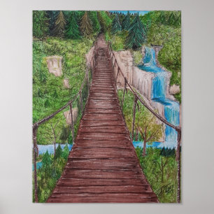 Affiche Pont de corde