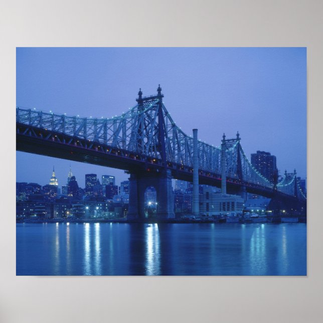 Affiche Pont de la 59e rue, New York, États-Unis (Devant)
