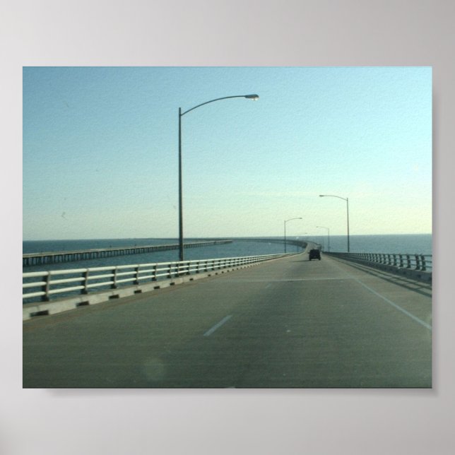 Affiche Pont de la baie Chesapeake - imprimer/poster (Devant)