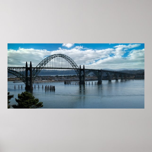 Affiche Pont de la baie de Yaquina - Newport Oregon (Devant)