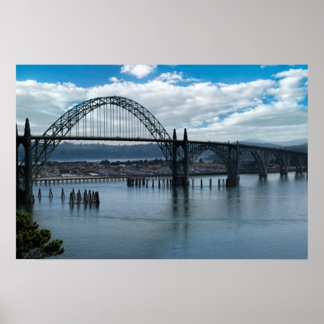 Affiche Pont de la baie de Yaquina - Newport Oregon (Devant)