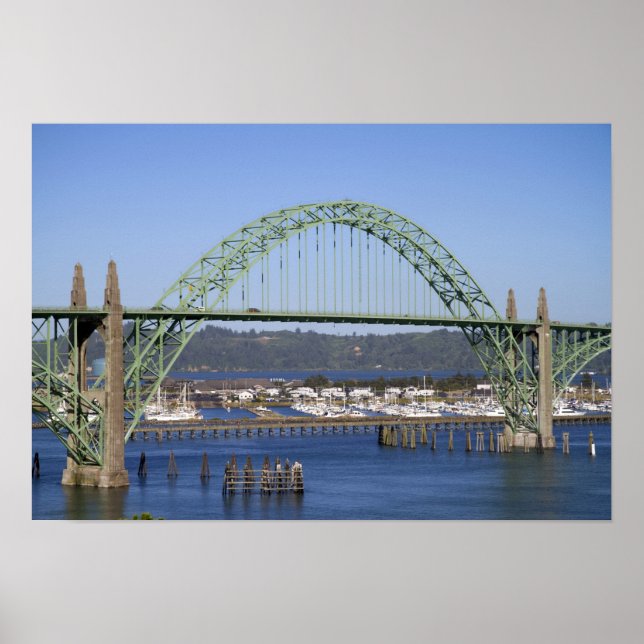 Affiche Pont de la baie de Yaquina qui enjambe la baie de  (Devant)