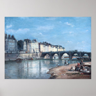 Affiche Pont de la Tournelle à Paris par Stanislas Lépine