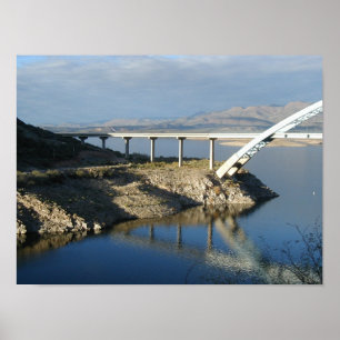 Affiche Pont de lac roosevelt, Arizona