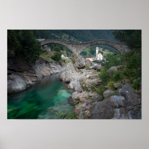 Affiche Pont de Lavertezzo dans la vallée de Verzasca, Sui