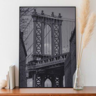 Affiche Pont de Manhattan, Dumbo, Brooklyn NYC Photographi