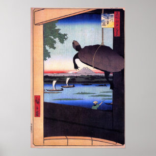 Affiche Pont de Mannen dans Fukagawa