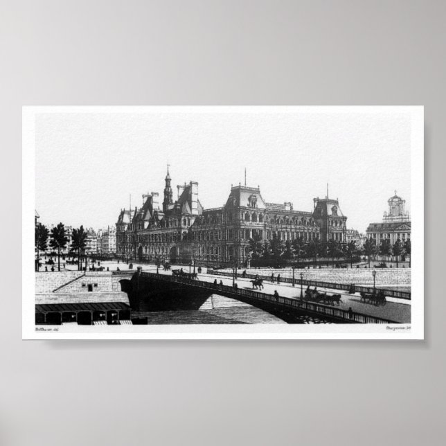Affiche Pont de Paris (Devant)